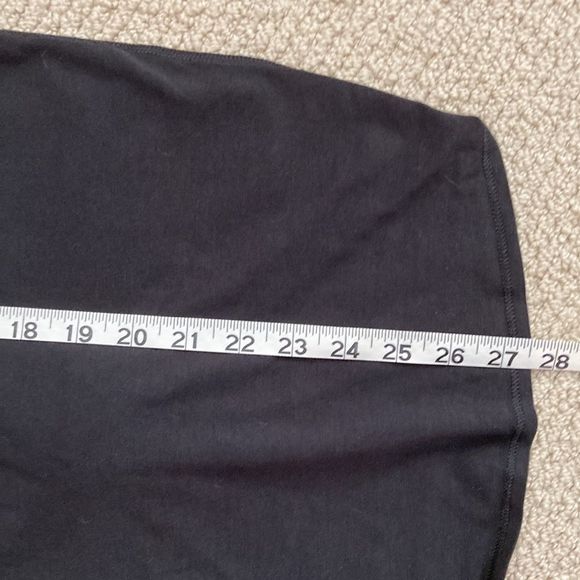 Lululemon All Tied Up Tank Black Size 4 Like New Pima Cotton Open Back Runs Big - Picture 5 of 9